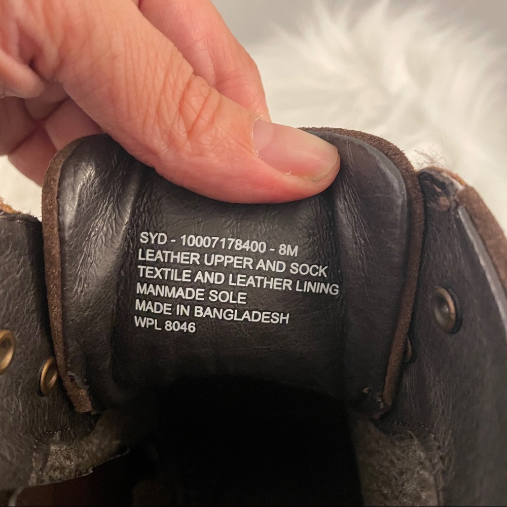 Alfani Syd Brown Leather Casual Boots - Picture 8 of 8